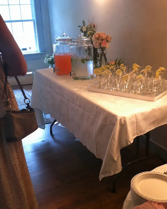 Bridal shower mocktail bar