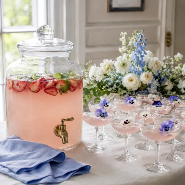 Baby shower mocktail station